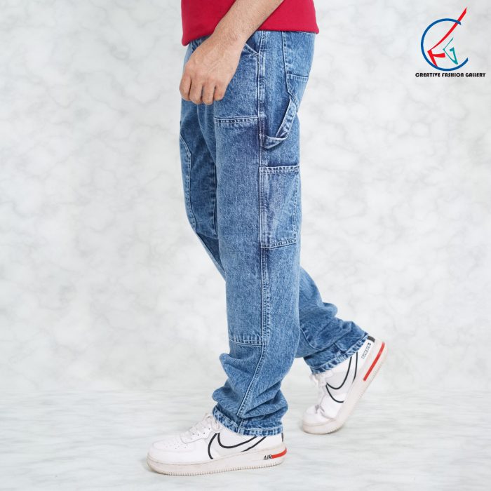 Baggy Denim Pant(Blue)(BP05) - Image 3