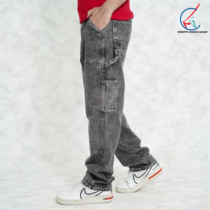 Baggy Denim Pant (Ash)(BP05) - Image 3