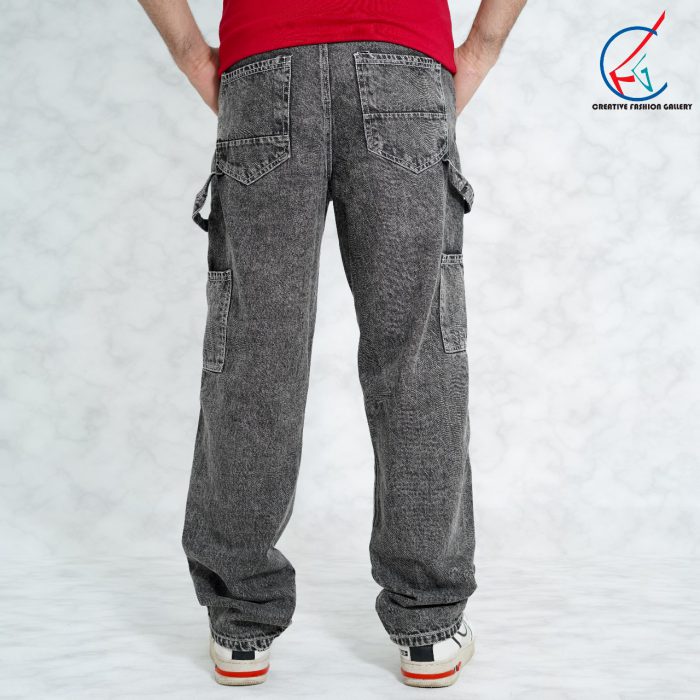 Baggy Denim Pant (Ash)(BP05) - Image 4